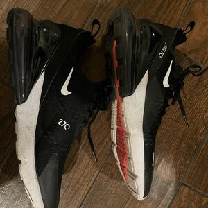 Nike Air Max 270 Black White Red Sneakers